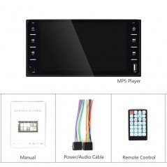 848V 16 7 inch Multi-touch Screen Car GPS Navigator, Support TF Card / USB / AUX / MP5 Player / Android & iPhone Mirror Links(Bl