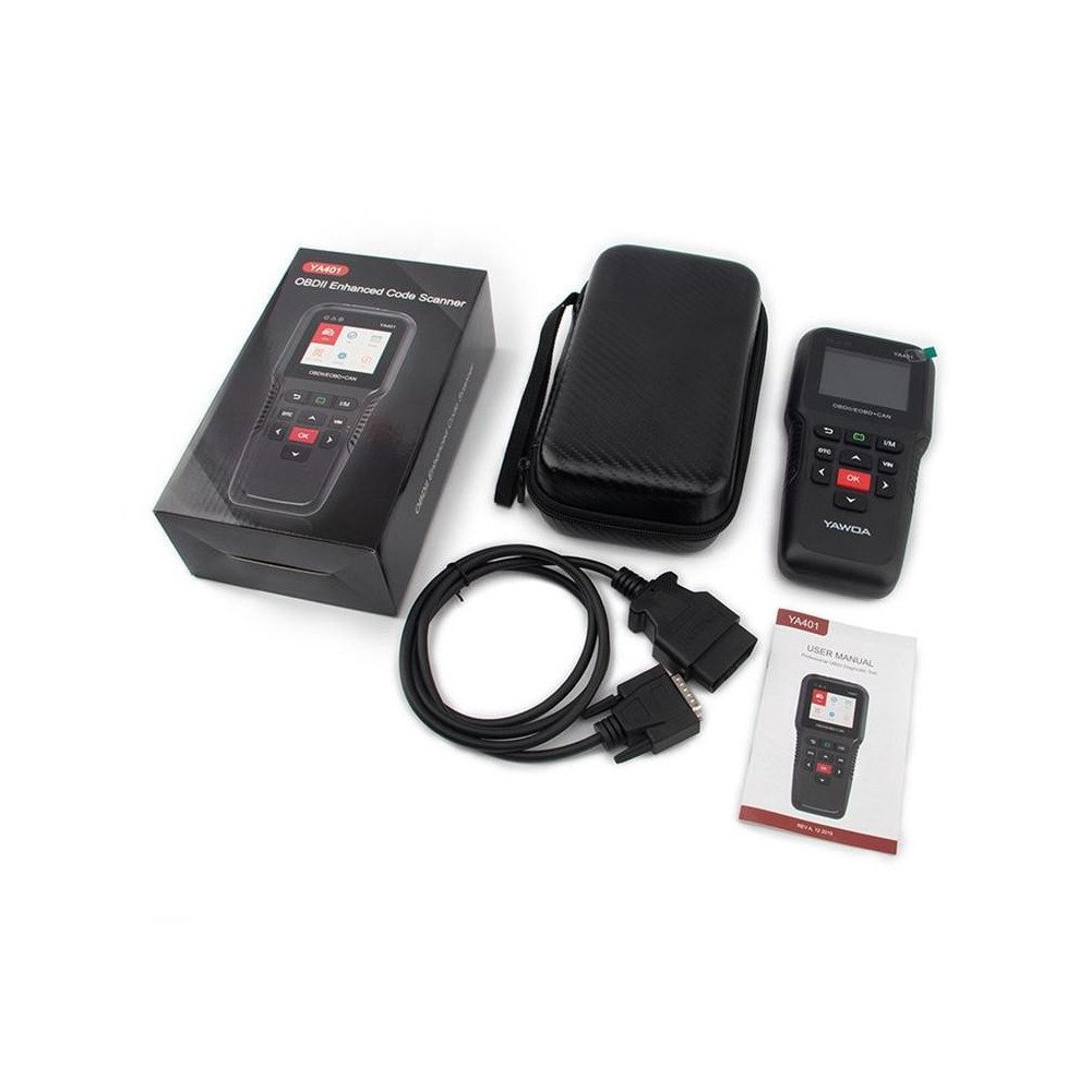 YAWOA YA401 Car Engine Fault Diagnostic Instrument OBD2 Car Fault Reading Card Battery Detector